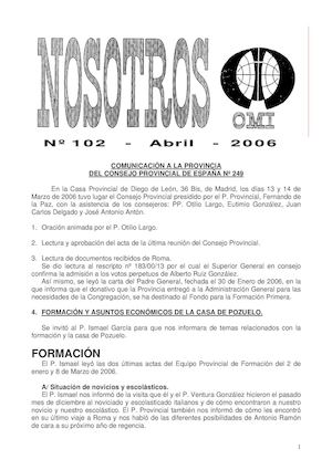 Revista Nosotros Omi Nº 102 Abril De 2006 Definitivo