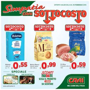 Volantino Simpatia Crai Dal 4 Al 13 Febbraio