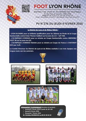 PV 276 du jeudi 4 février 2016