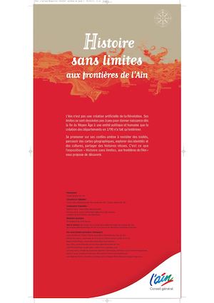 Histoire sans limites, aux frontières de l'Ain