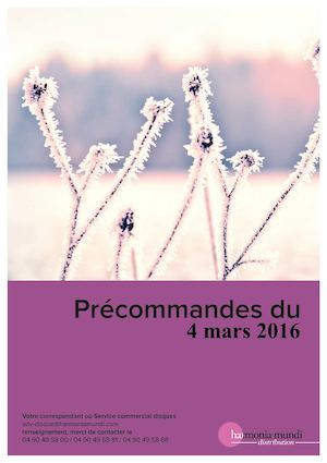 Nouveautés 4  & 18 Mars 2016