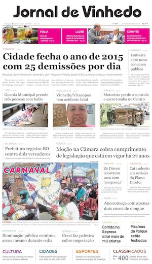 Jornal De Vinhedo Sabado 06 De Fevereiro De 2016 Edic 1577 Ok