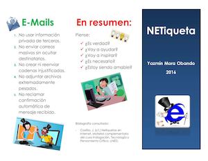 Brochure Netiqueta