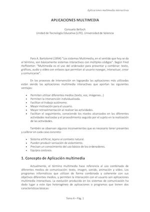 Aplicaciones Multimedía Interactiva