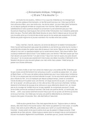 Anniversaire éRotique, L'intégrale