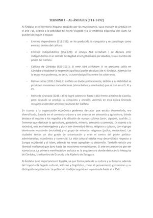 Resumen de Al-Ándalus