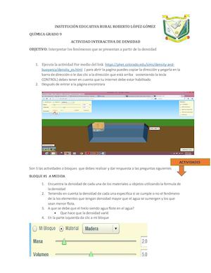 Laboratorio Virtual De Densidad