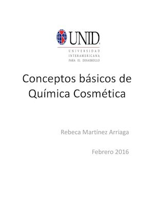 Conceptos básicos de química cosmética