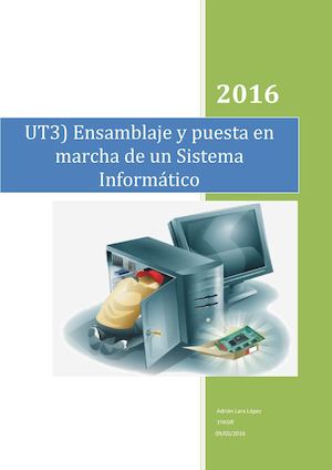 UT3)Ensamblaje y puesta en marcha de un Sistema Informático