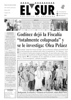 El Sur Martes 09022016
