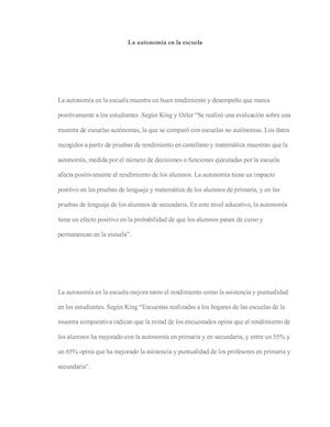 Autonomia Escolar
