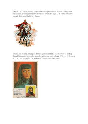 El Cid Campeador de Roxana B