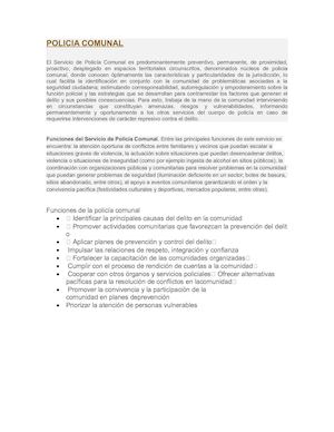 Policia Comunal
