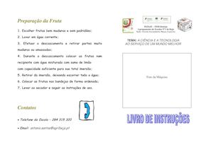 Projeto Ilíso Pinho Agr1Beja - Livro Instruções