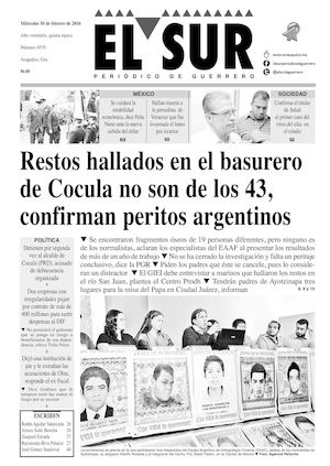El Sur Miercoles 10022016