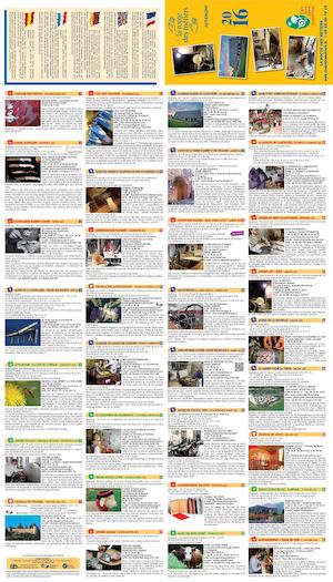 Carte 2016 Route Des Metiers Livradois-Forez, Auvergne