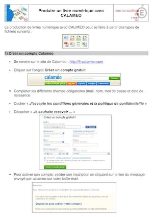 Produire Un Livre Numerique Avec Calameo