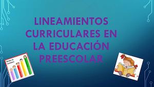 Lineamientos Curriculares En La Educación Preescolar