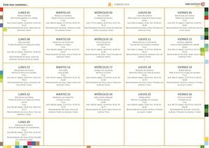 Menu Febrero 2016