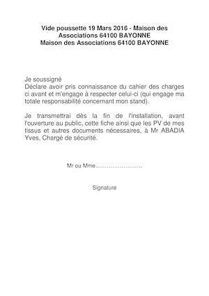 Coupon à retourner signé