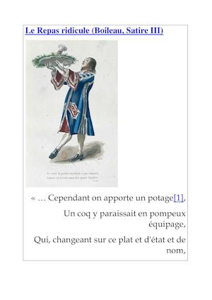 Ecriture Le Repas Ridicule