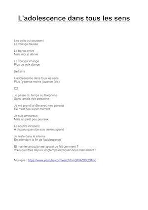 Chanson Damien Et Paul