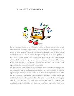 Relacion Logico Matematica