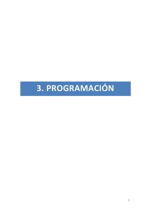 3 Programación