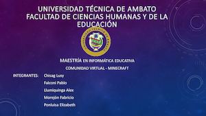 Exposición - Minecraft