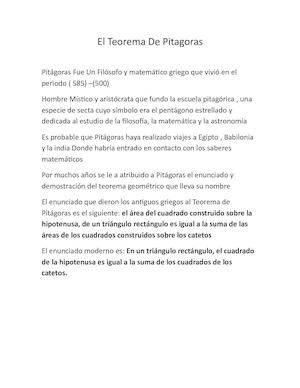 Pitagoras,Tales,Arquimedes, Tarea De La Seño Mariela