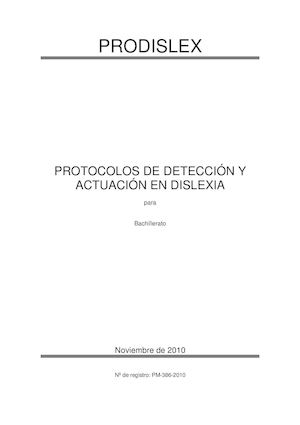 PRODISLEX SECUNDARIO 4 Y 5 año