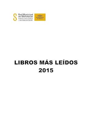 NARRATIVA MÁS LEÍDA 2015