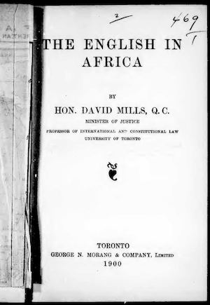 The English in Africa, par Mills David, 1900