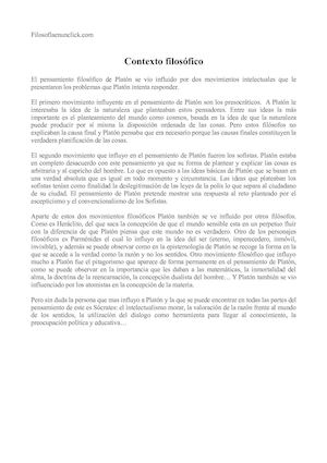 Contexto Filosófico