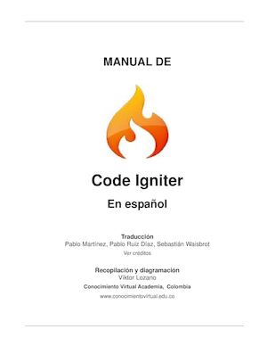 Code Igniter Spanish User Guide
