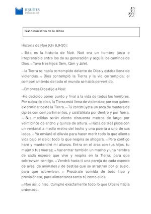 Texto El Arca De Noé