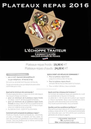 Plateaux Repas Plaquette