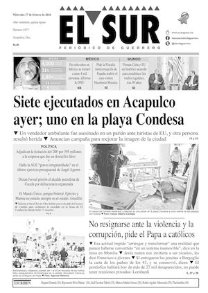 El Sur Miercoles 17022016