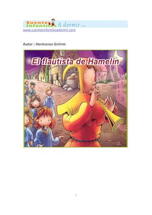 El Flautista De Hamelin Ilustrado
