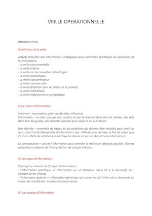 Veille Operationnelle 2