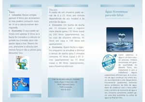 ÁGua Economizar Para Não Faltar! 1º Ano Cii B