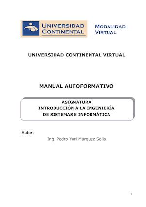 Uc0512 Introduccion A Ingenieria De Sistemas E Inforrmatica V1