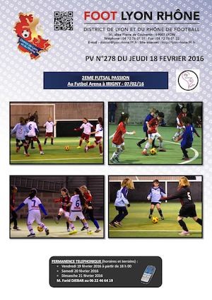 PV 278 du jeudi 18 février 2016