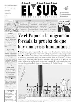El Sur Jueves 18022016