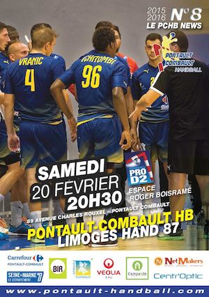PROGRAMME DE MATCH : PONTAULT HANDBALL - LIMOGES- PROD2 - 2015/2016