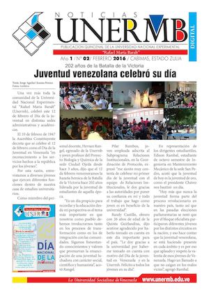 Boletin Nro. 2 Noticias Unermb