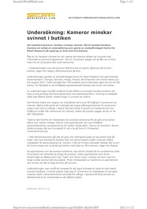 Kamera Minskar Svinn