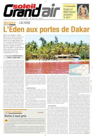 Le Soleil Grand'air Du 19 Fevrier 2016