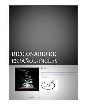 Diccionario De Español- INGLES