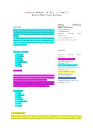 10 2 2 Sandwichera Química Al Instante